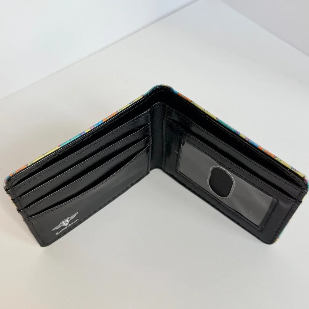 Buckle-Down Rick and‎ Morty Psychedelic Print Bifold Vegan Leather Wallet